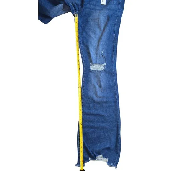 Highway Jeans Womens Ripped, Jeans Stretchy Wide Leg Denim Pants Trousers - Picture 5 of 5